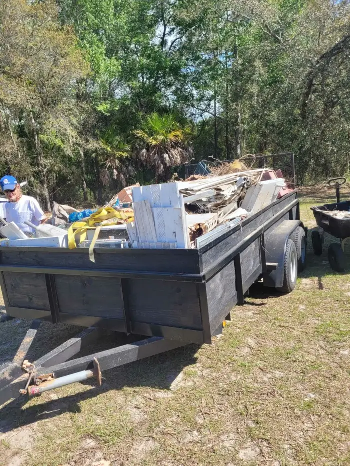 Whole-house property cleanout progress in West Central Florida